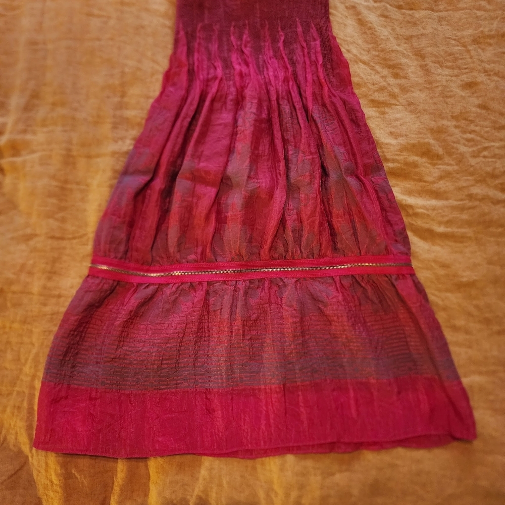 Lapis Vibrant Red Skirt